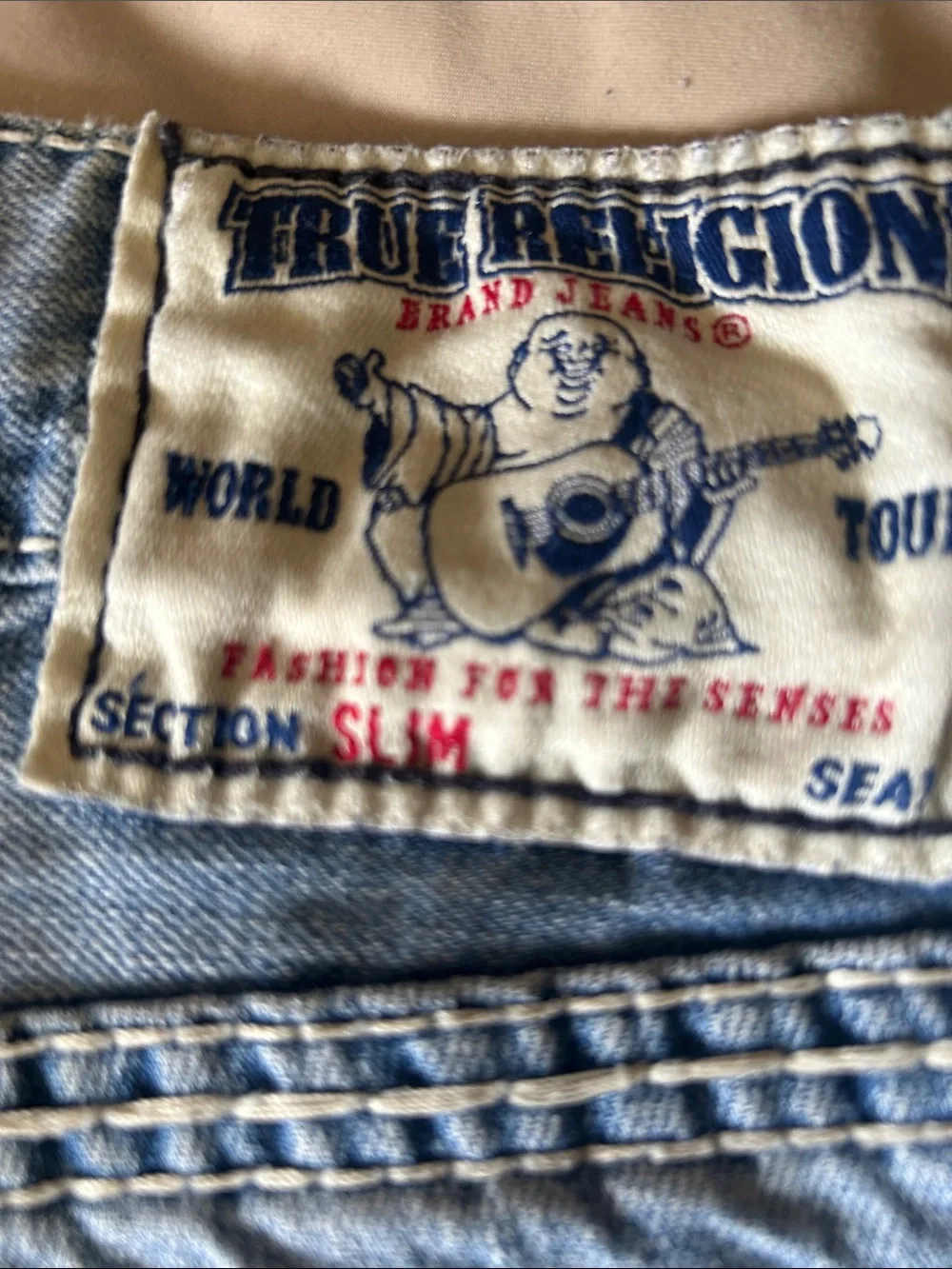 True Religion Light Blue Men’s Denim Jean Shorts